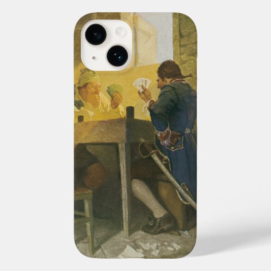 NC Wyethの「Clunyの檻でのカードゲーム」 Case-Mate iPhoneケース (裏面)