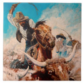 NC Wyeth絵画の「切り抜き」 タイル (正面)