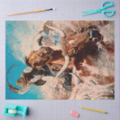 NC Wyeth絵画の「切り抜き」 薄葉紙 (クラフト)