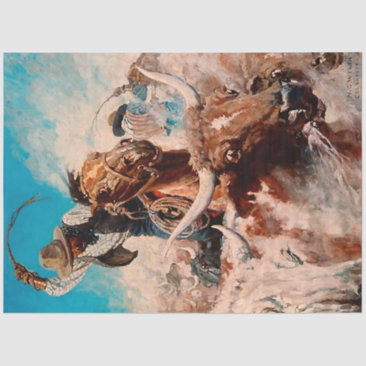 NC Wyeth絵画の「切り抜き」 薄葉紙 (正面)