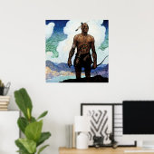 NC Wyeth絵画の「最後のモヒカン」 ポスター (ホームオフィス)