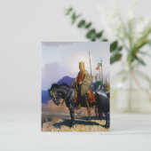 NC Wyeth著「キング・エドワード・ビューズ・ザ・バトル」 ポストカード (スタンド正面)