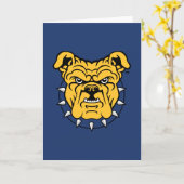 NCA&T州大学 |ブルドッグ顔 カード (黄色い花)