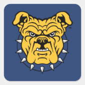 NCA&T州大学 |ブルドッグ顔 スクエアシール (正面)