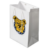 NCA&T州大学 |ブルドッグ顔 ミディアムペーパーバッグ (正面アングル)