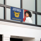 NCA&T州大学 |ブルドッグ顔 横断幕 (ビルの外側)