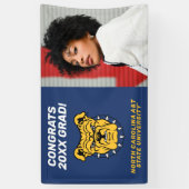 NCA&T州大学 |ブルドッグ顔 横断幕 (縦)