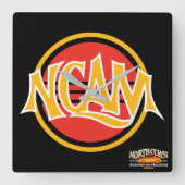 NCAMワークショップクロック スクエア壁時計 (正面)
