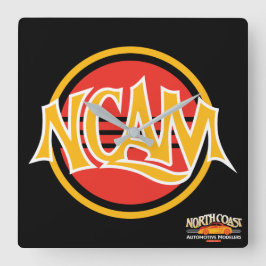 NCAMワークショップクロック スクエア壁時計