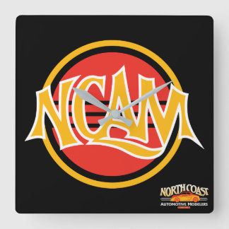 NCAMワークショップクロック スクエア壁時計