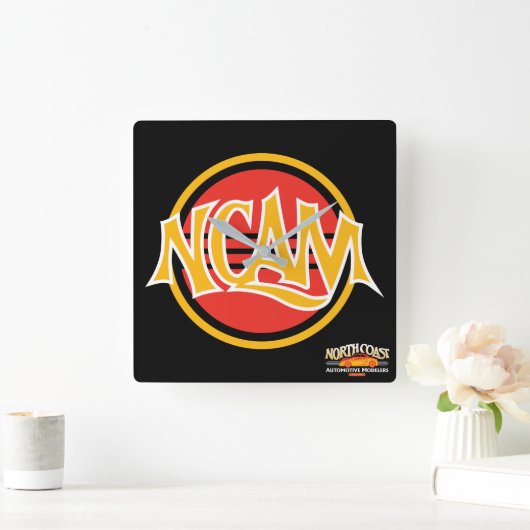 NCAMワークショップクロック スクエア壁時計 (ホーム)