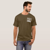 NCDの小型のロゴ-暗闇の白 Tシャツ (正面フル)