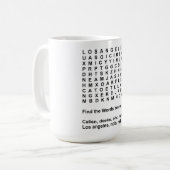 NCISのLAのパズル コーヒーマグカップ (正面左)