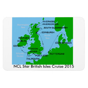 NCLの星のイギリス諸島の巡航の2015年の磁石 マグネット