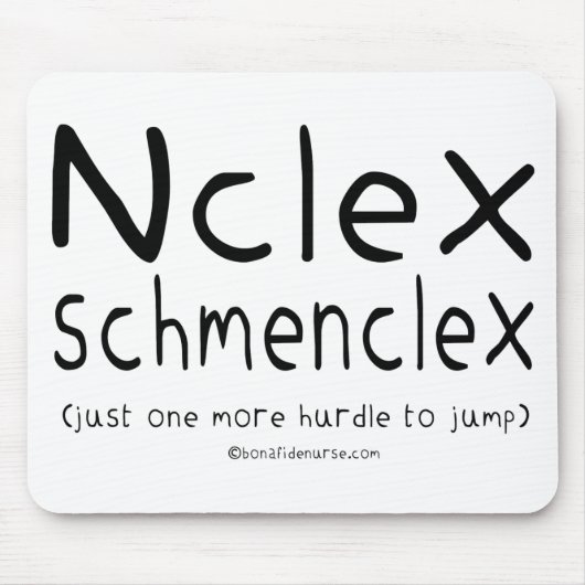 NCLEX Schmenclexの看護の検査 マウスパッド (正面)
