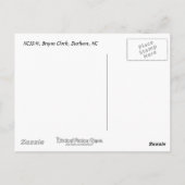 NCSSM、ブライアン・クロック ポストカード (裏面)