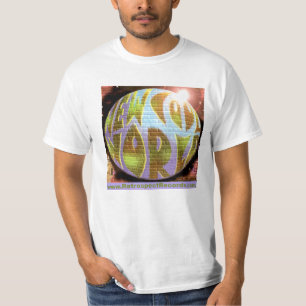 "NCW"の惑星のロゴw RRsのラベルの白のTシャツ Tシャツ