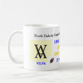 ndのフットボールのチャンピオン コーヒーマグカップ (左)