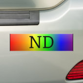 ND (NeuroDiverse) バンパーステッカー (車上)