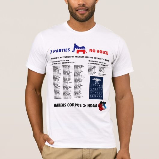 Ndaaの国防の承認の行為 Tシャツ (正面)