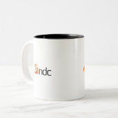 NDC 11ozのコーヒー・マグ ツートーンマグカップ (正面左)