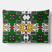 Ndebeleの伝統的衣装African Tribal Art Chic アクセサリーポーチ (正面)