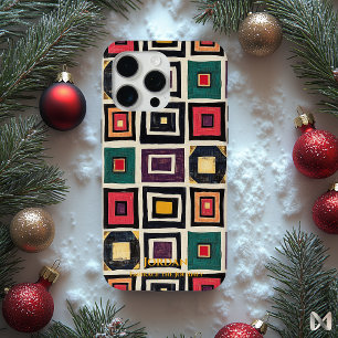 Ndebele Geometry - 芸術的 Cultural Fusion iPhone 15 Pro Maxケース