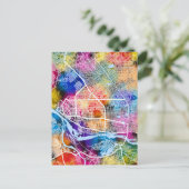 N'Djamena Chad City Map ポストカード (スタンド正面)