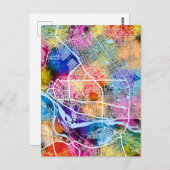 N'Djamena Chad City Map ポストカード (正面/裏面)