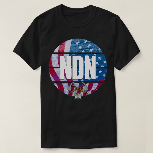 NDN先住民アメリカデザイン Tシャツ (デザイン正面)