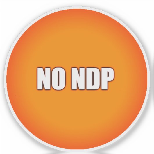 NDPなし シール (正面)