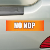 NDPなし バンパーステッカー (車上)
