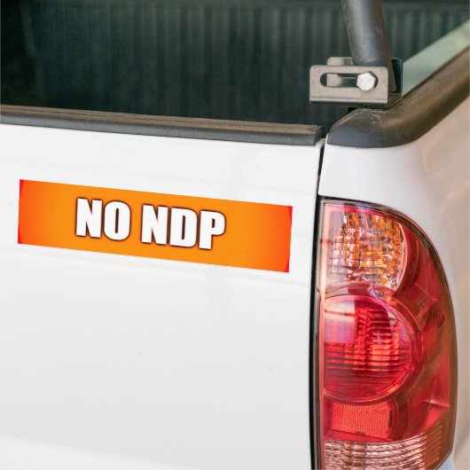 NDPなし バンパーステッカー (トラック上)