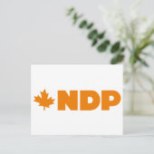 NDP ロゴ ポストカード (スタンド正面)