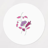 Ndrmcスタイル、ソフトパープル、ジャズベリージャム ラベル (デザイン2)