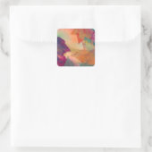 NEスクエアステッカーの海岸沿いの紅葉 スクエアシール (バッグ)