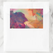 NEスタンプの海岸沿いの紅葉 長方形シール (バッグ)