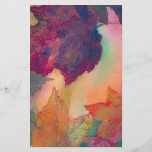 NE文房内の海岸沿いの紅葉 便箋 (正面)