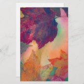 NE文房内の海岸沿いの紅葉 便箋 (正面/裏面)