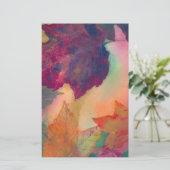 NE文房内の海岸沿いの紅葉 便箋 (スタンド正面)