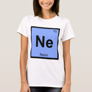 Ne – ネオン化学周期表記号 tシャツ