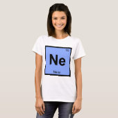 Ne – ネオン化学周期表記号 tシャツ (正面フル)