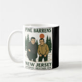 Ne Barrens New Jersey Graphic Design コーヒーマグカップ (左)