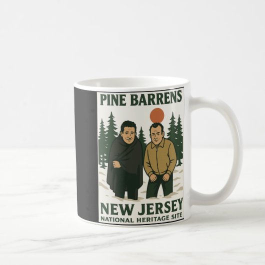 Ne Barrens New Jersey Graphic Design コーヒーマグカップ (右)