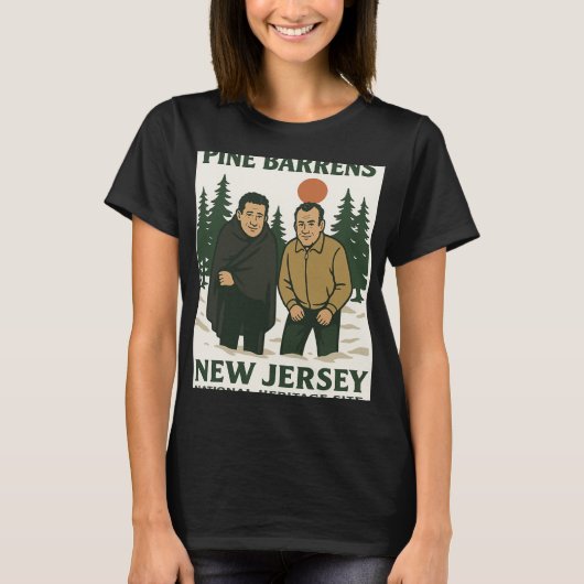 Ne Barrens New Jersey Graphic Design  Tシャツ (正面)