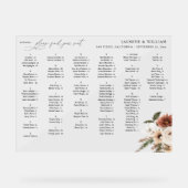 Ne Boho素朴フローラアルファベット座席表S アクリルサイン (正面)