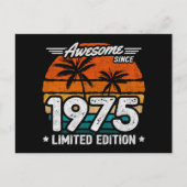 Né en 1975 Édition Limitée Rétro Awesome Depuis 19 ポストカード (正面)