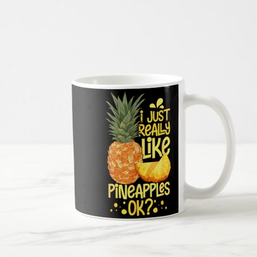 Ne Fruit Plant Juice Funny Hawaiian Quotes  コーヒーマグカップ (右)