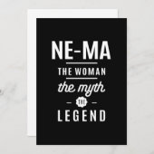 Ne-Ma女性の神話の伝説 サンキューカード (正面/裏面)