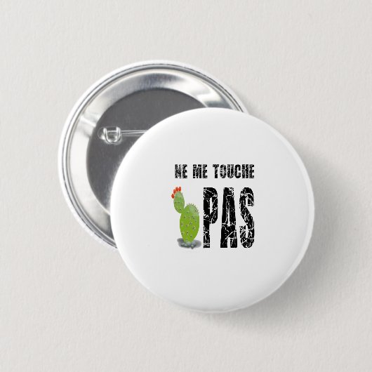 Ne-me-touche-pas 缶バッジ (正面&裏面)
